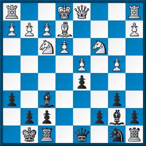 Black to play, QGD Tartakower line
