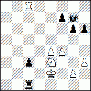 Fig. 16. With the greatest of respect both 11...Qe8 and 26...Ne3 left a lot to be desired.